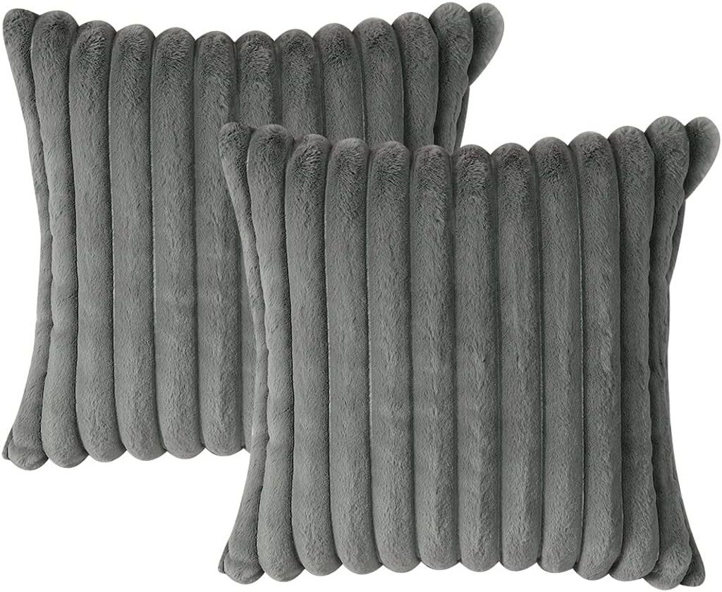 MODFU Samt Kissenbezug 2er Set Kissenhülle 45x45 cm mit Produktbild 