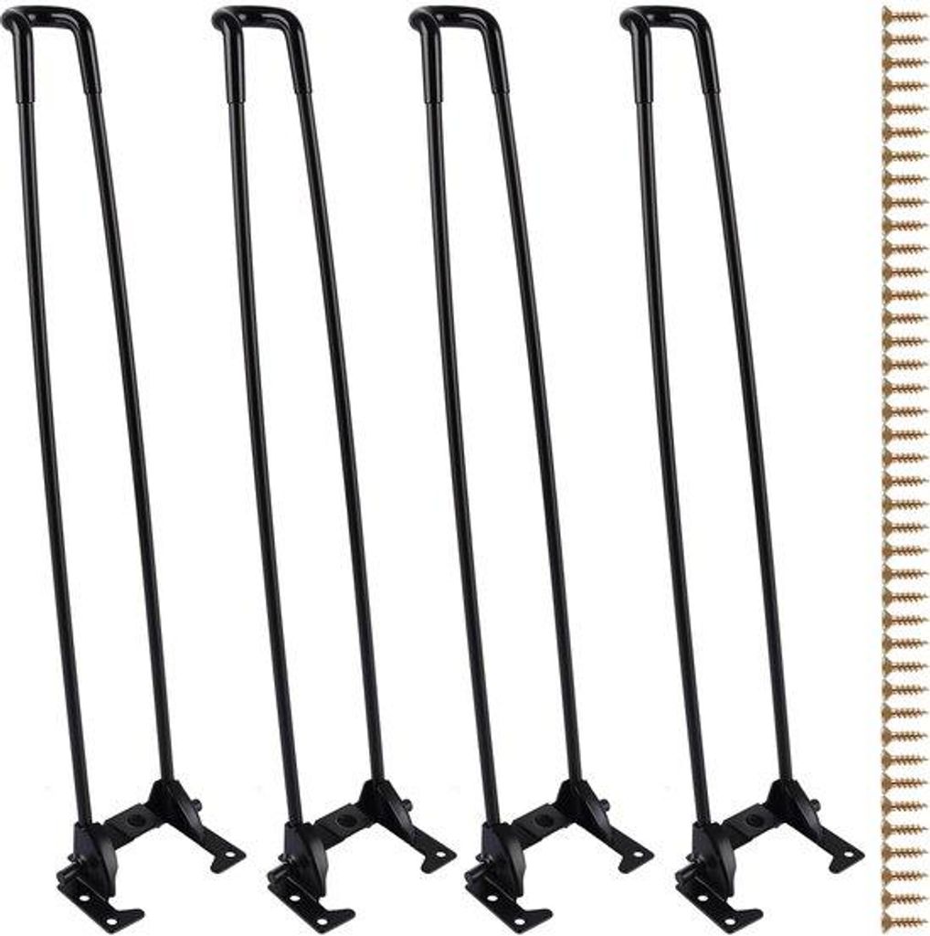 Faltbare Tischbeine - Robuste Stahlkonstruktion - 42 cm Höhe