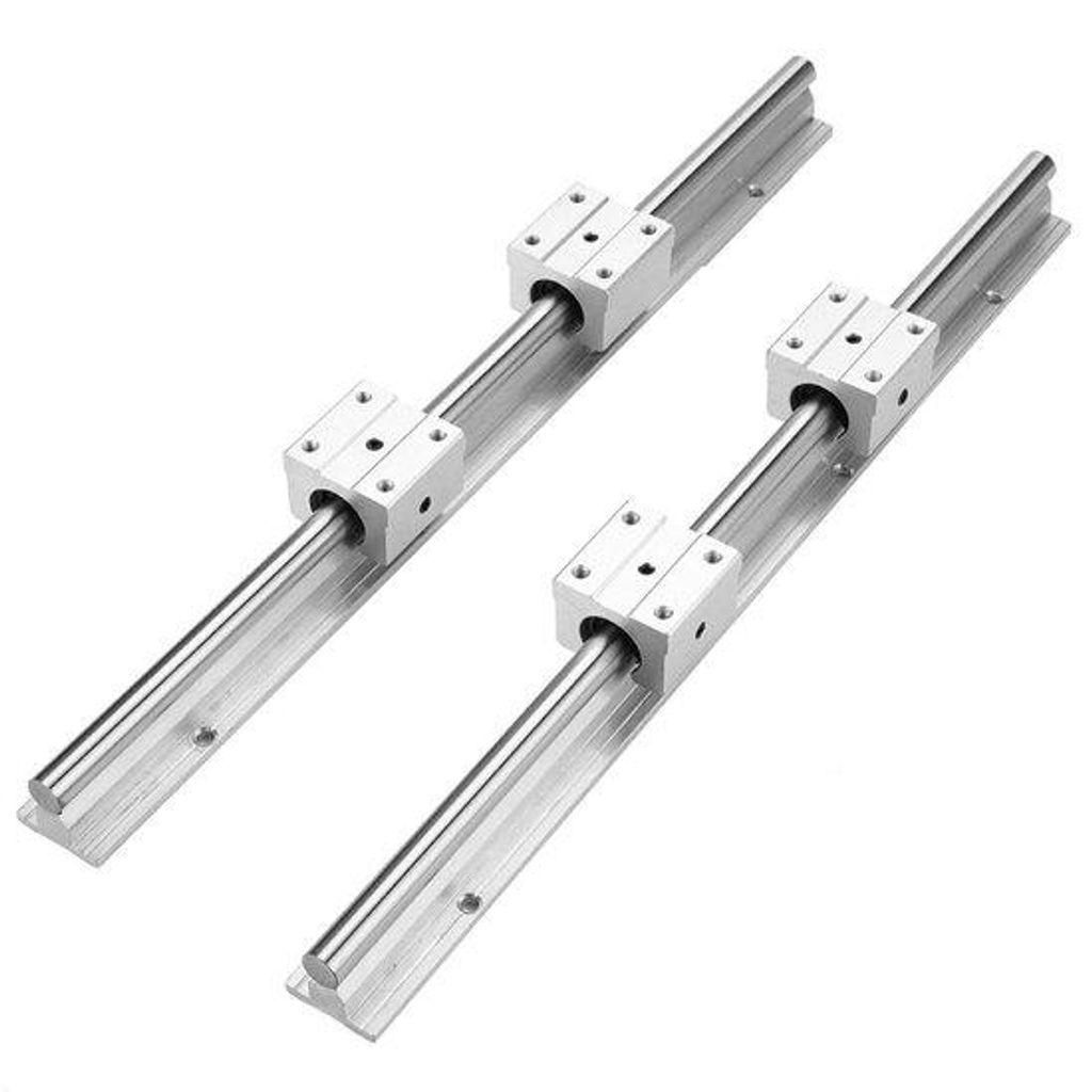 Lineare Lager 12 mm (2 Stück), CNC Router Zubehör für DIY Anwendungen mit linearer Gleitfähigkeit und linearen Bewegungslagerblock (4 Stück)