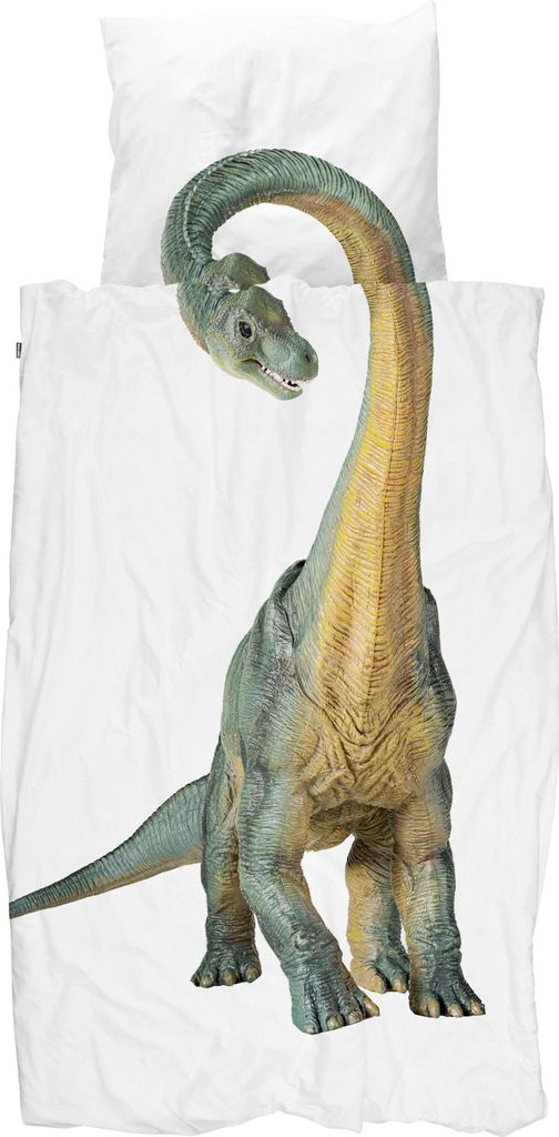 Snurk Bettwäsche-Garnitur Dino Bronto Größe 135 x 200 cm inkl. 1 Kissenbezug 80 x 80 cm