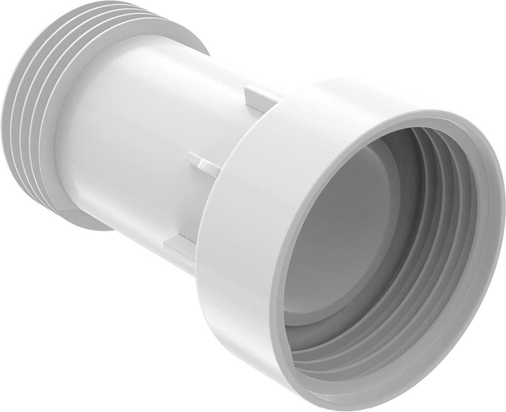 IBC S60×6 Verlängerungsstück Auslaufhahn Set, Kunststoff Fass Anschluss, Ventil, Staubschutzkappe, langlebig & korrosionsbeständig