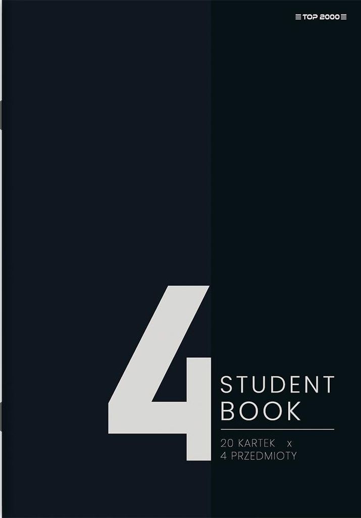 Notizbuch A4/80K, Gitterte Oberseite Stdnbk 400183848