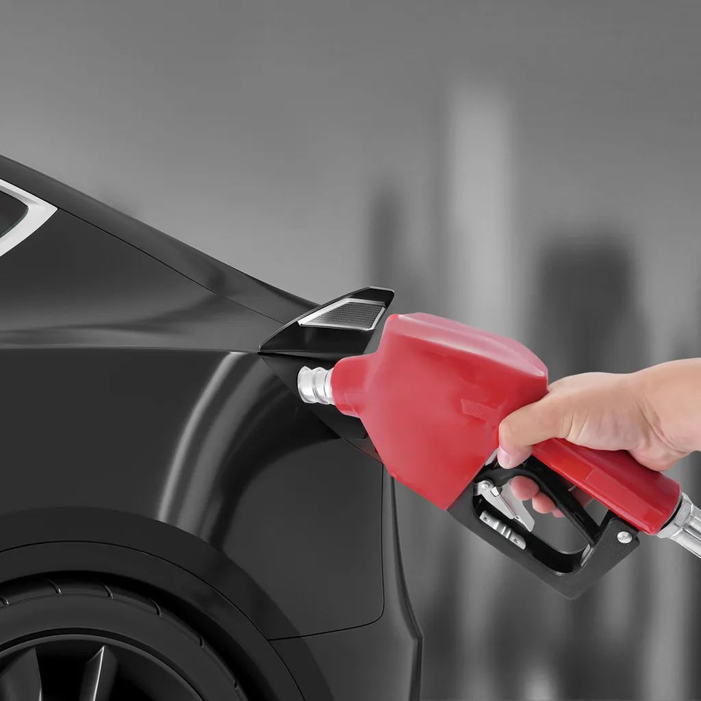 Pompe à gazole haut débit auto-amorçante construction durable rouge - 2