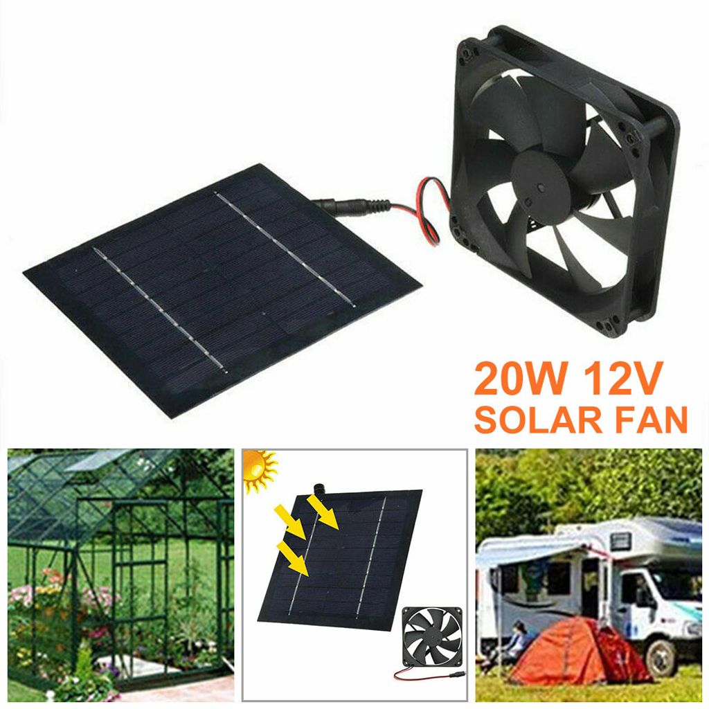 20W 12V Solarlüfter Solarventilator Solar