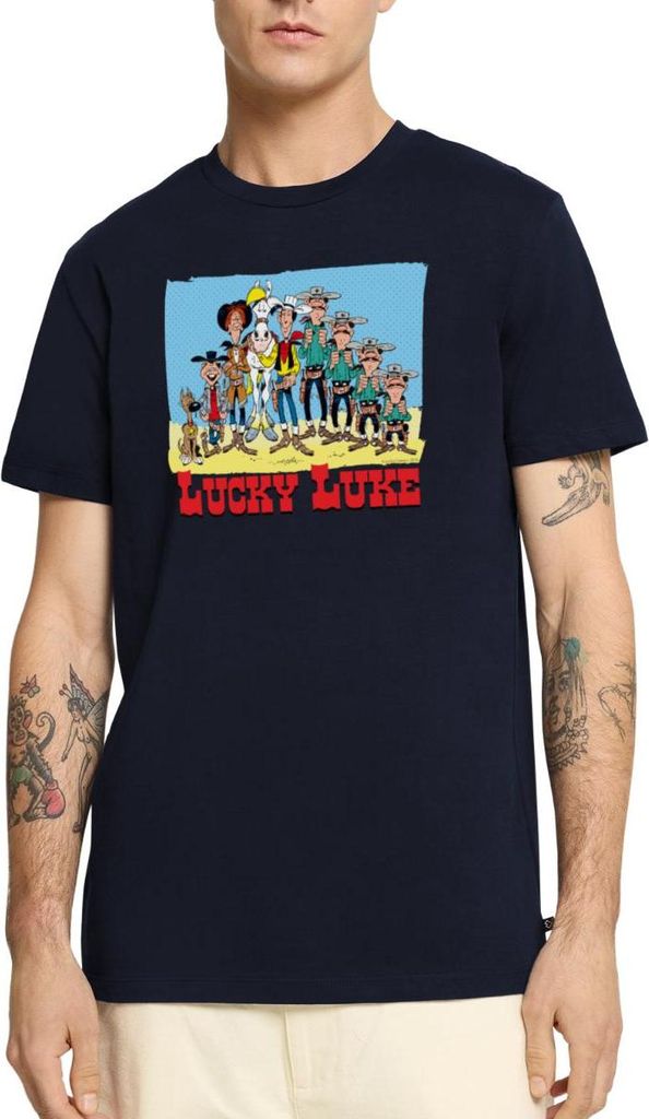 Spreadshirt Lucky Luke Charaktere Männer Premium T-Shirt, 3XL, Navy