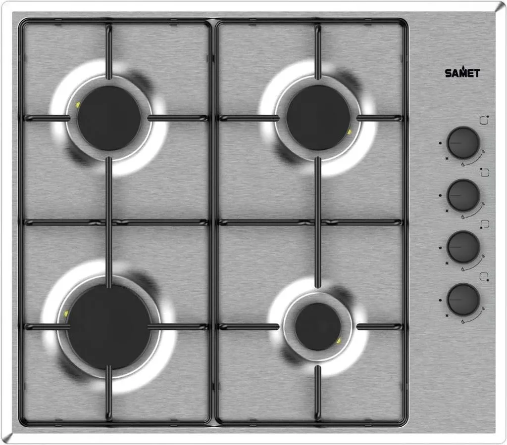 Piano Cottura Samet Ariane 4 Fuochi Inox | Offerta Incasso 60cm
