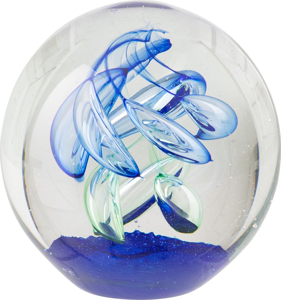 J-Line Presse-Papier Ball Glas Blau/Grün Large