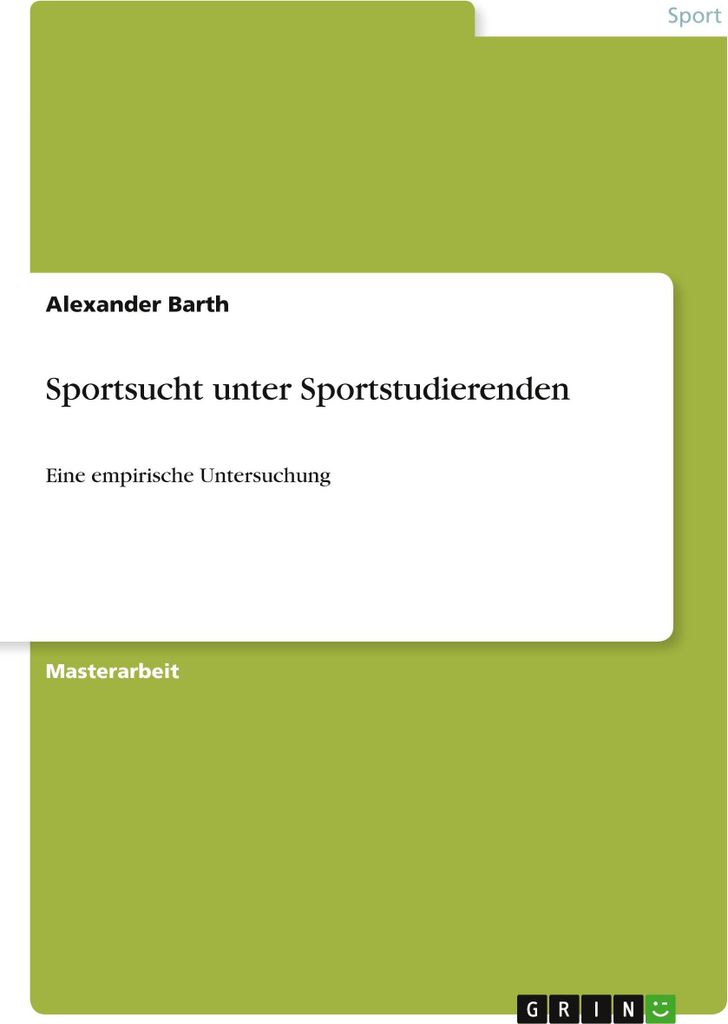 Sportsucht unter Sportstudierenden