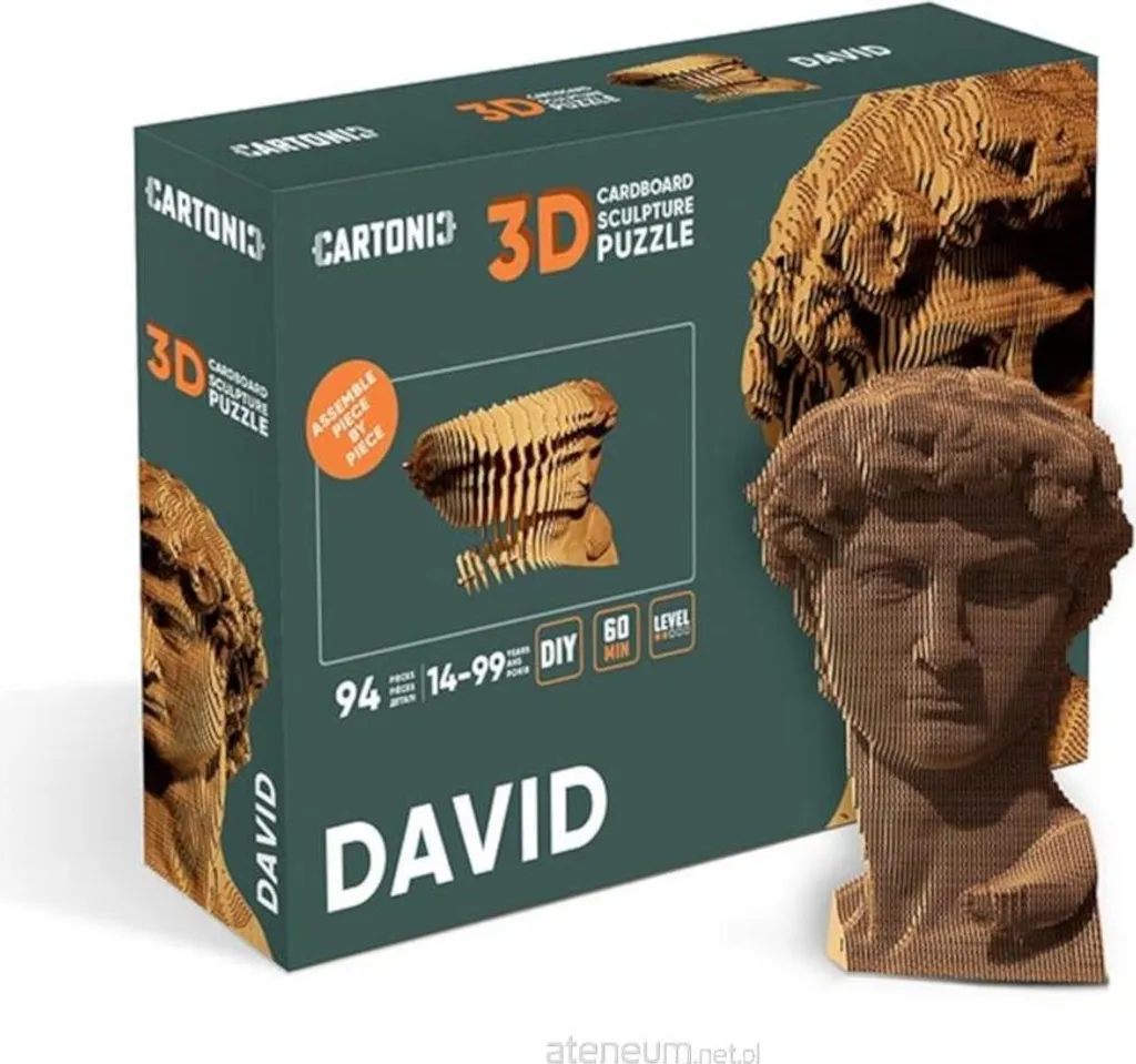 Puzzle 3D David déco bureau - Activité manuelle carton 94 pièces DIY - 2
