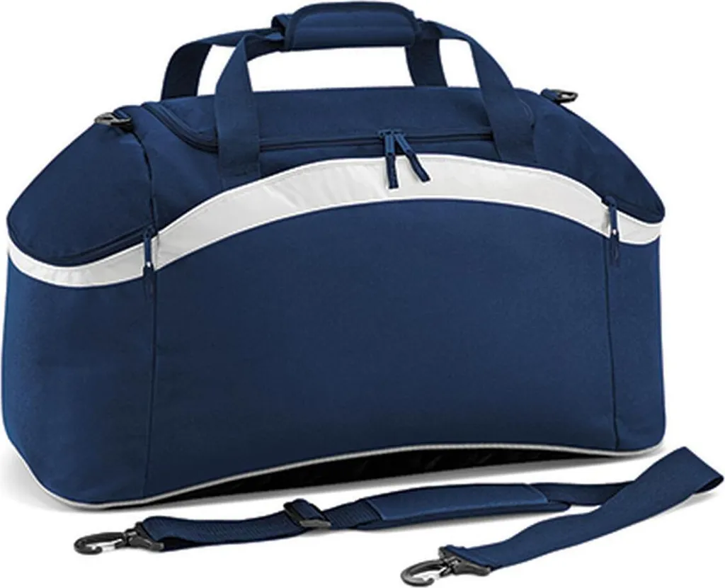 Offerta Borsone Sportivo BagBase BG572 - 64cm 54L Nero Rosso Bianco
