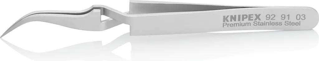 KNIPEX 92 91 03 Pincette de précision croisée lisse 115 mm en inox
