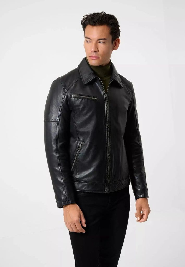Herren Lederjacke Ricano CLAUDE – Schwarz / L