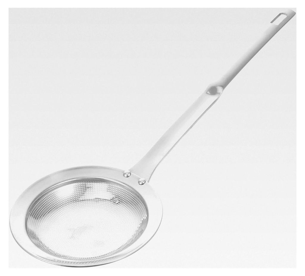 Edelstahl Ölfilterlöffel mit feinem Sieb für Kochen und Hot Pot, rutschfester Griff, effizienter Fettabscheider für gesündere Zubereitung