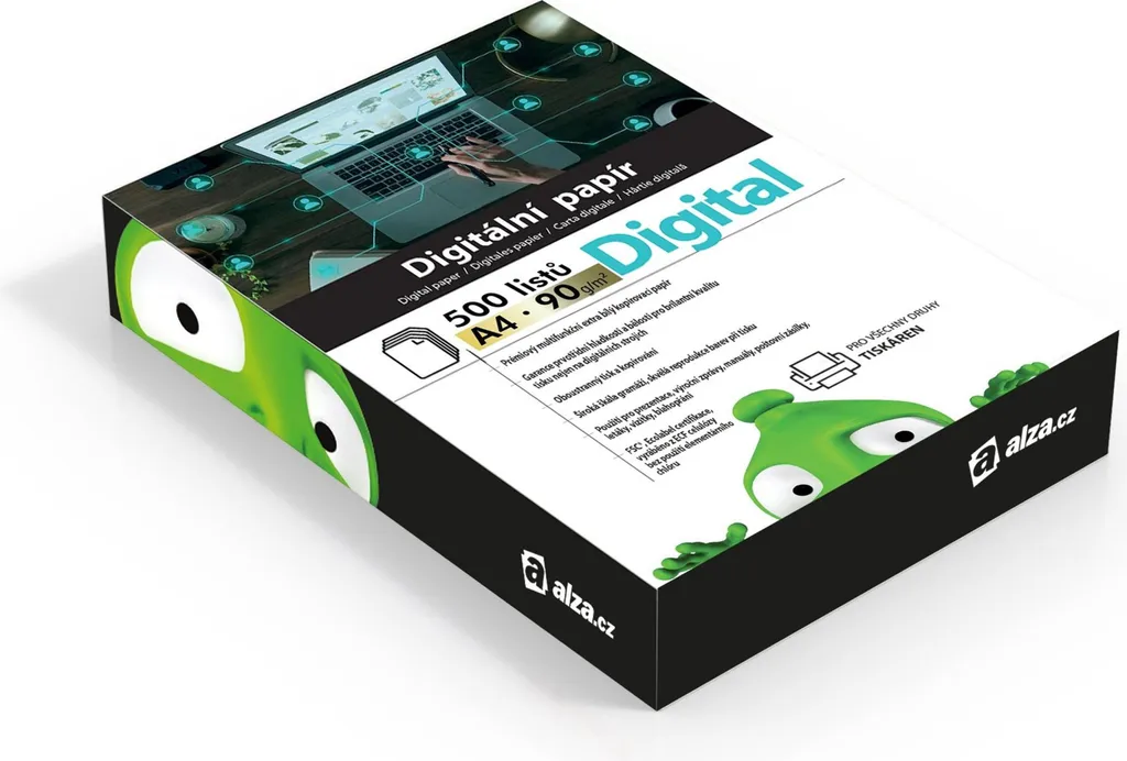 Alza Digital A4 90g : papier blanc haute résolution pour impression laser