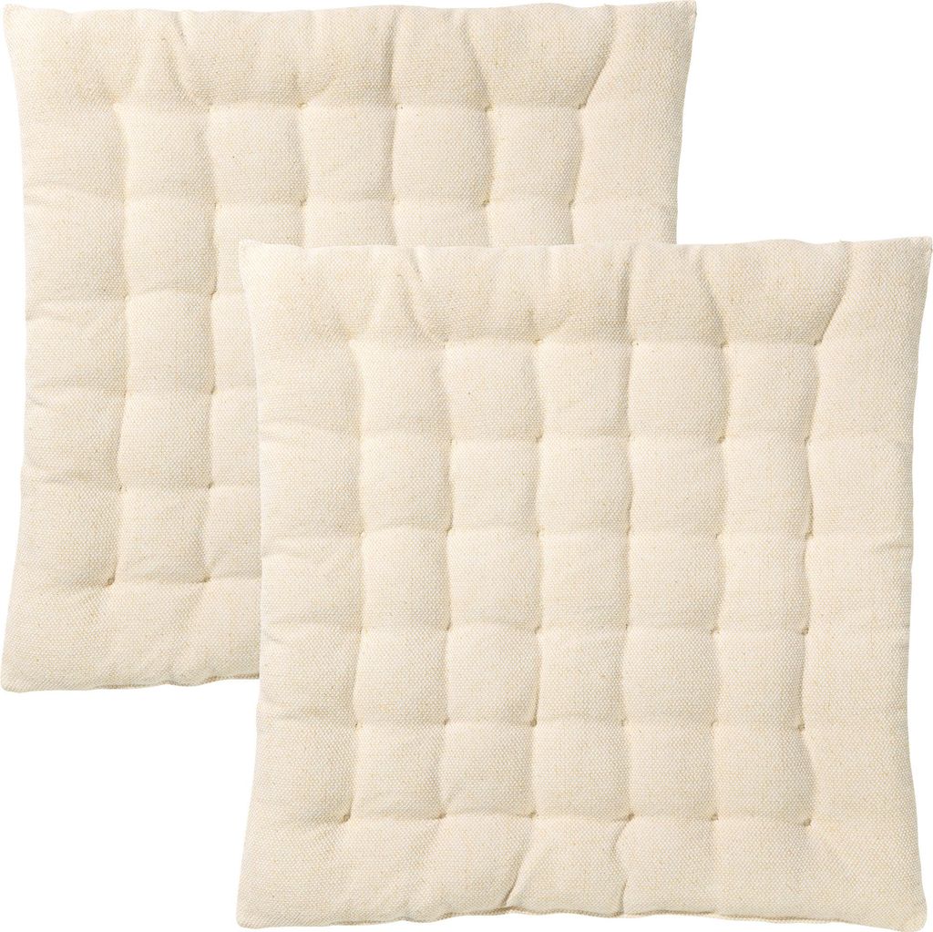 Erwin Müller Stuhlkissen London" 2er-Pack creme 40x40x3 cm"