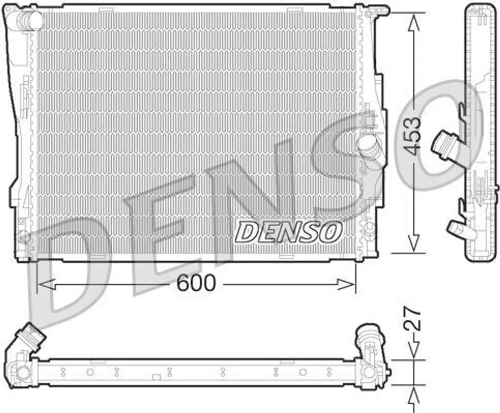Radiateur de refroidissement moteur moteur pour Série 1 (E81-E88) et 3 (E90-E93)