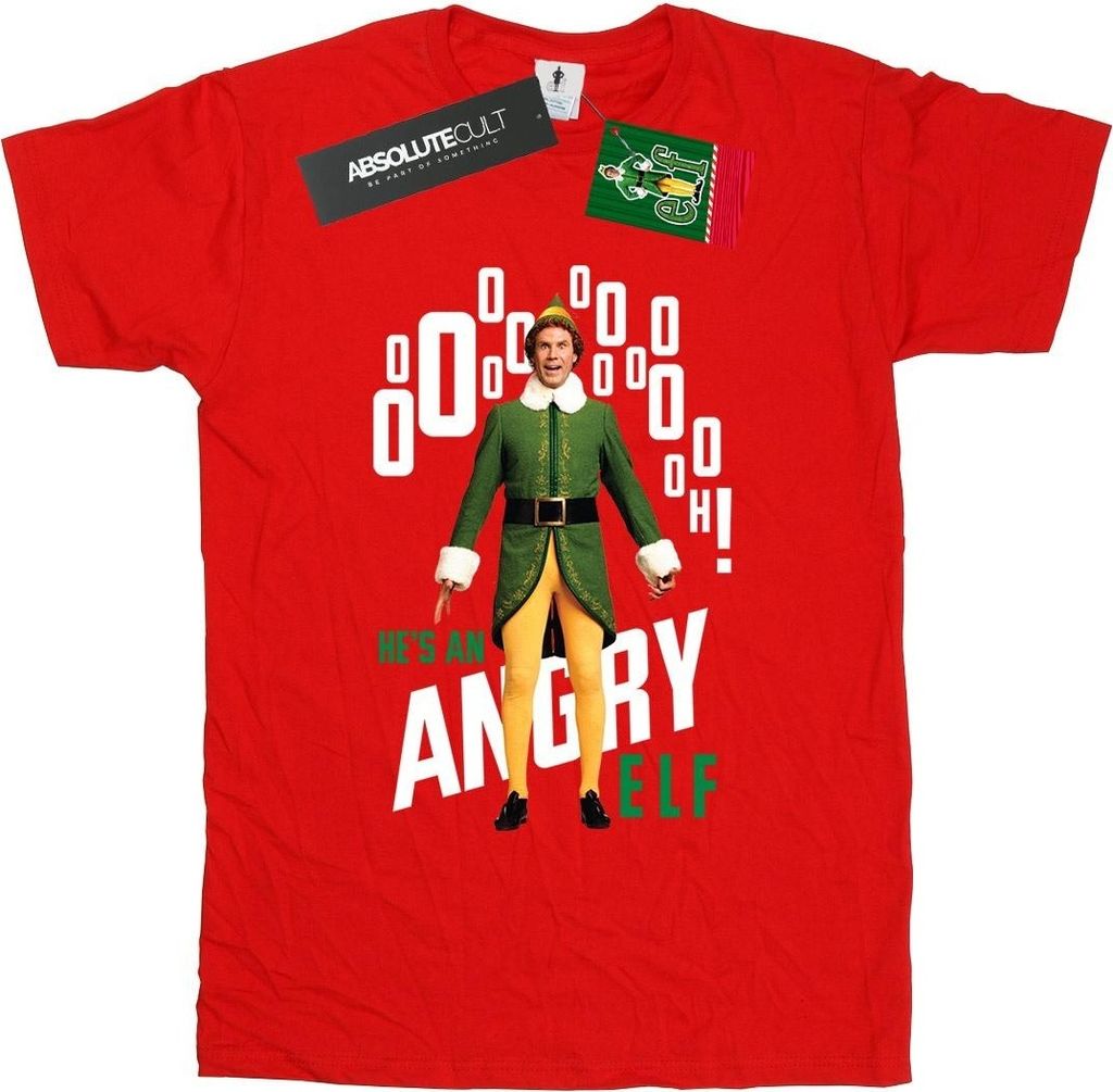Elf - "Angry Elf" T-Shirt für Damen BI21781 (L) (Rot)