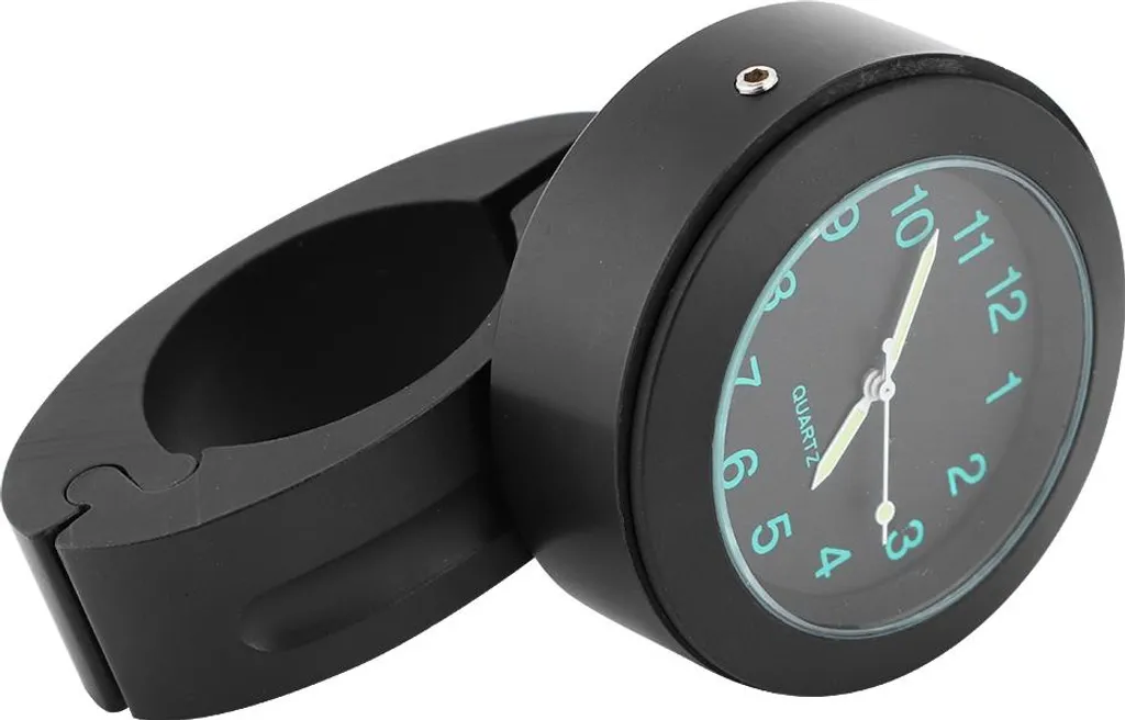 Orologio Moto Manubrio 22-25mm Nero Universale Impermeabile Batteria