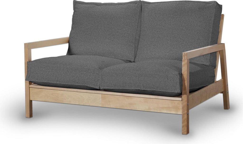 Dekoria Bezug für Lillberg 2-Sitzer Sofa, dunklegrau, Sofahusse, Lillberg 2-Sitzer