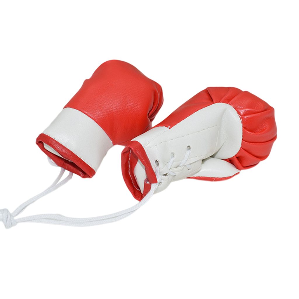 1 Paar Mini-Boxhandschuh-Anhänger, realistische, verschleißfeste und wasserdichte Boxhandschuhe als Hängedekoration für den Autoinnenraum