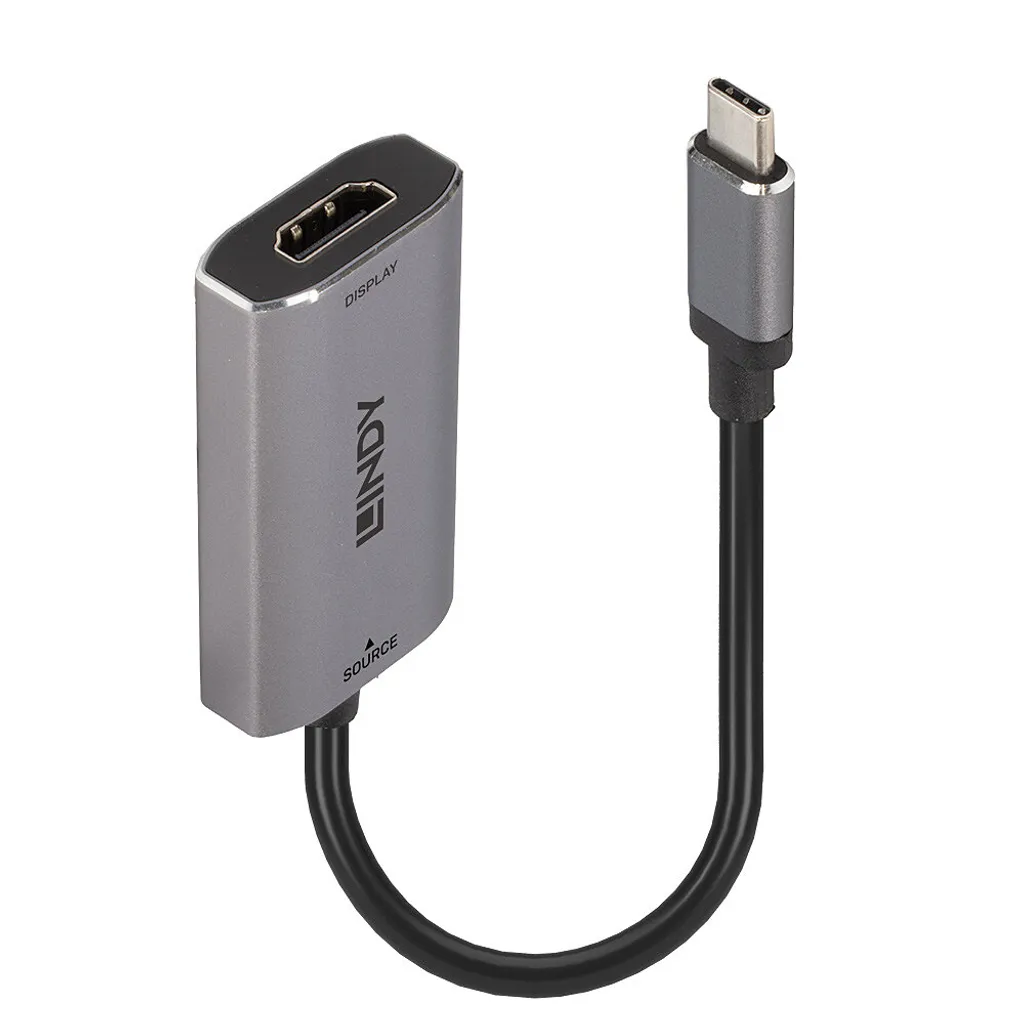 Lindy 43327 Convertitore USB-C a HDMI 8K 60Hz - Adattatore HDMI 2.1