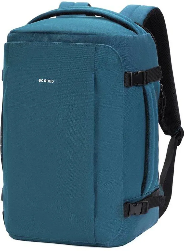 Sac de voyage 20L vert idéal pour avion et weekend, compartiment PC 14"