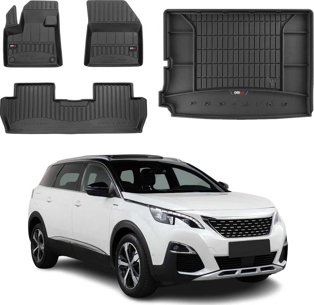 OMAC Tapis & bac de coffre Kit pour Peugeot 5008 2017-2025 Image du produit 