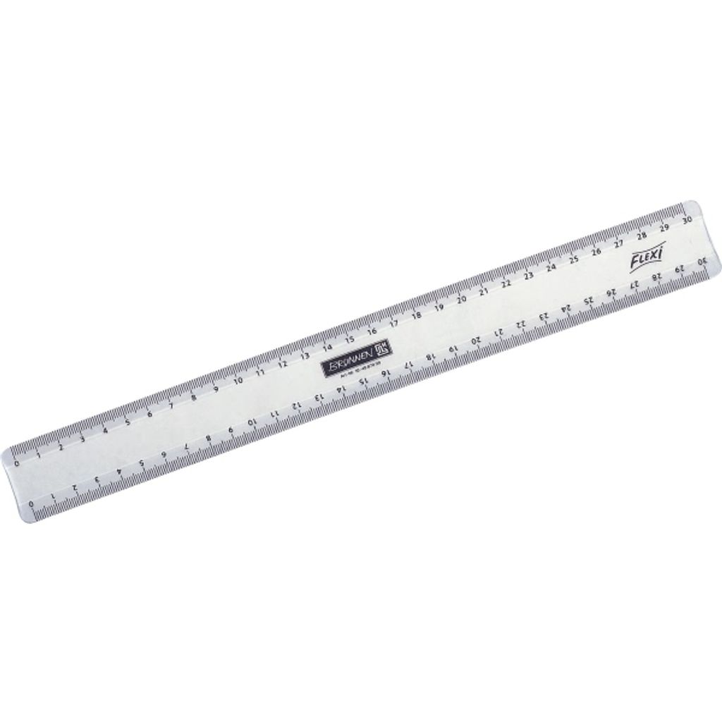 BRUNNEN 104987030 Righello flessibile da 30 cm, cristallino Immagine del prodotto 