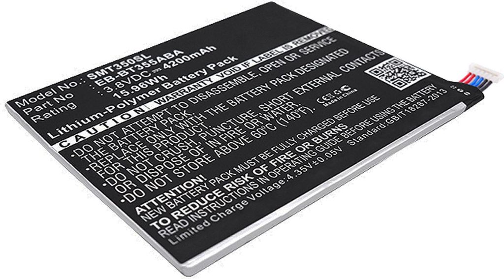 subtel 1x Akku für Tablet Kompatibel mit Samsung SM-T350 Galaxy Tab A 8.0, SM-T355 Galaxy Tab A 8.0, SM-P350 Galaxy Tab A 8.0, EB-BT355ABA - (4200...