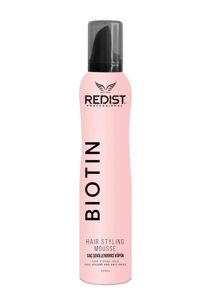 Redist Biotin Hair Styling Mousse 200 ml – Volumen & Pflege für perfektes Styling