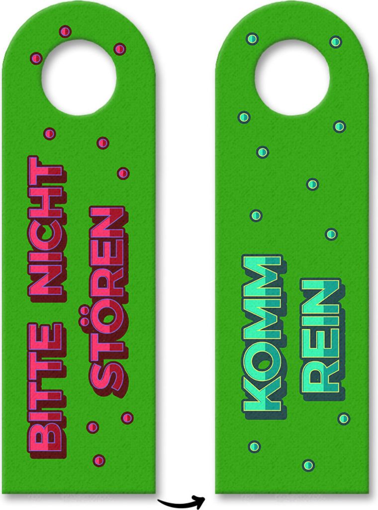 3x Bitte nicht stören Türhänger Türanhänger Türschild Schild an der Türklinke