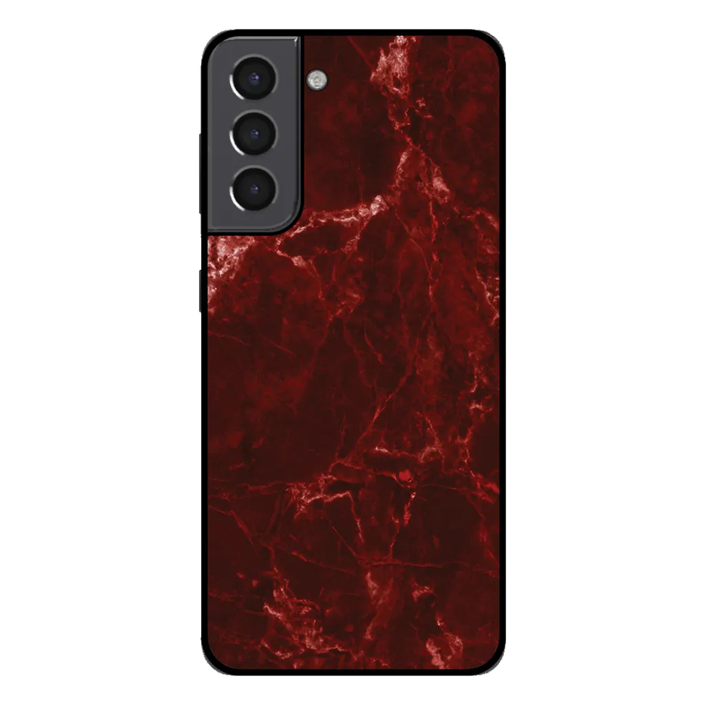 Custodia Samsung Galaxy S21 Marmo Rosso Smartphonica - Protezione Elegante