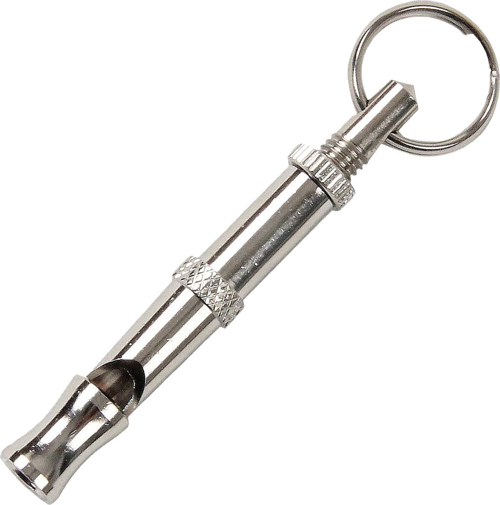 Lautlose Pfeife aus Messing, vernickelt  Produktbild 