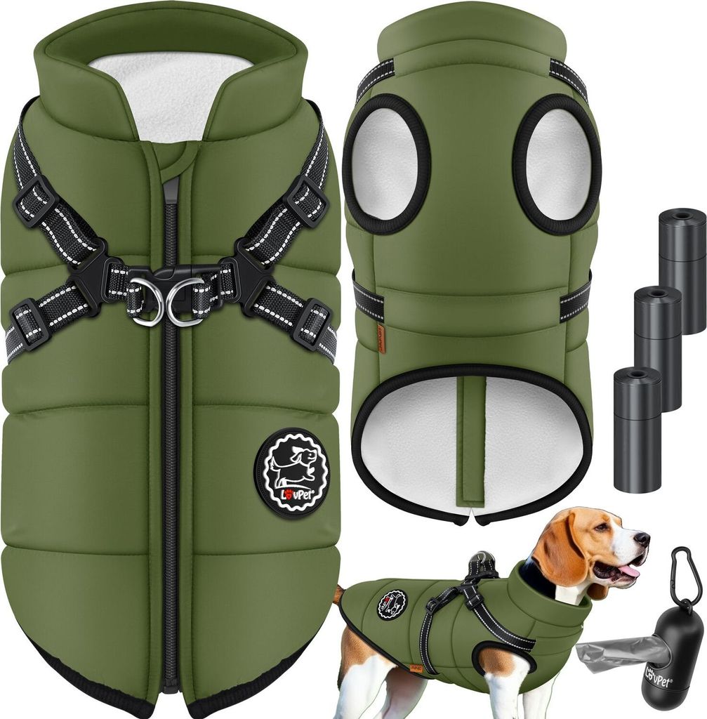 Cappottino Per Cane ANIMO JUICE Nocciola W21 – Unisex, 100% Poliammide, Collezione Autunno-inverno 2020