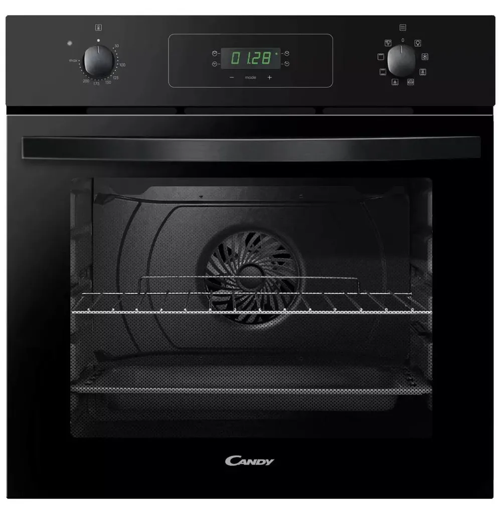Four Encastrable pour Cuisine Familiale Candy 65L Noir Tactile Classe A+