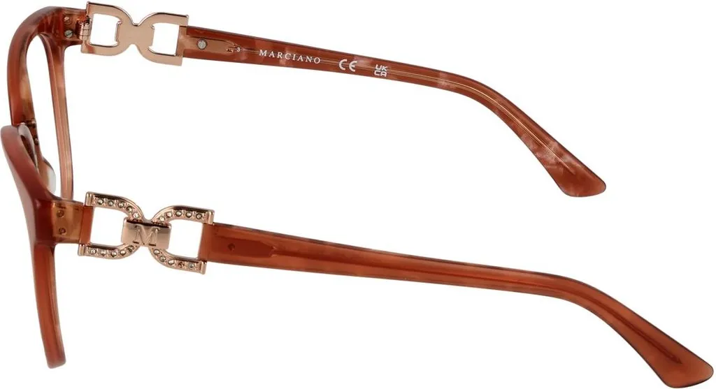 Marciano GM0392 059 53 Lunettes en Acétate Brillant avec Finition Luxe