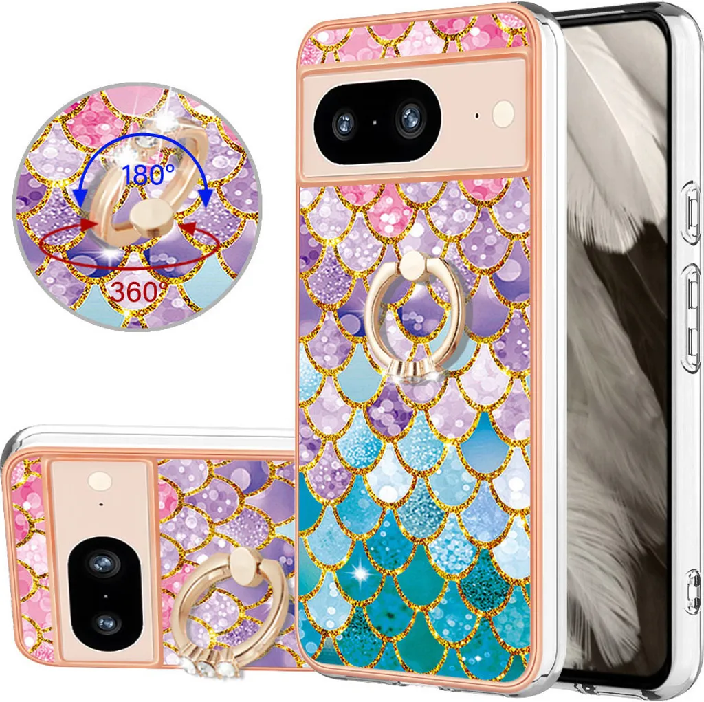 OFFERTA Custodia Google Pixel 8 TPU Silicone + Anello | Proteggi Ora!