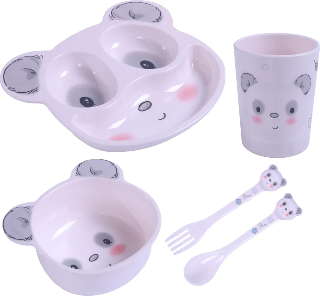 Scheda Tecnica Set Pappa BOCIOLAND Panda Melamina - Resistente e Sicuro - 2