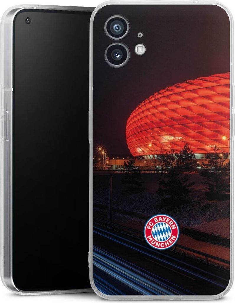 DeinDesign Handyhülle für Nothing Phone 1 Silikon Hülle Case Smartphone Schutzhülle FC Bayern München FCB Stadion