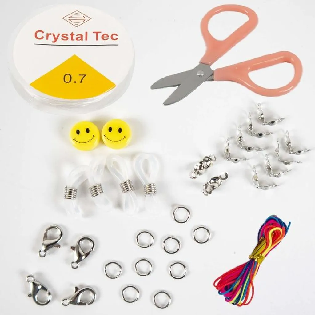 Kit perles bracelets DIY : ensemble de bricolage multicolore haute qualité - 3