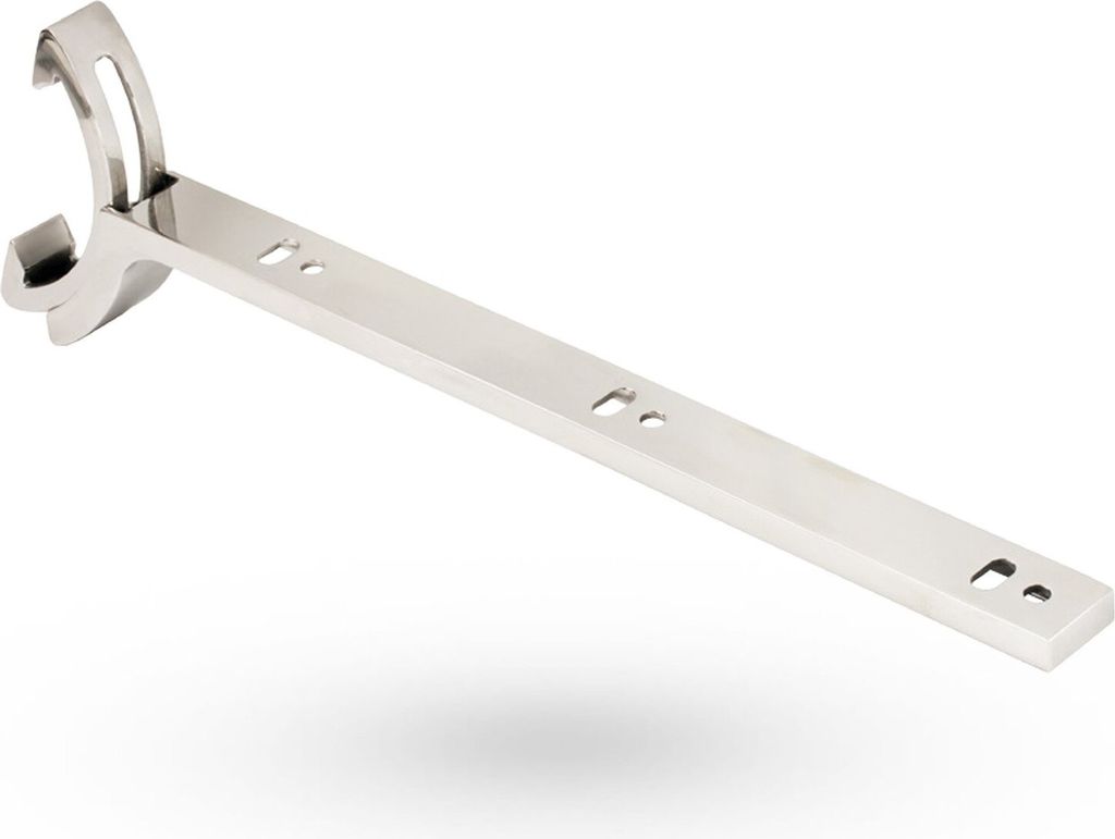 Regalträger Winkelkonsole Regalkonsole aus Edelstahl / poliert / verstellbar für Dachschrägen / Design trifft auf Funktion