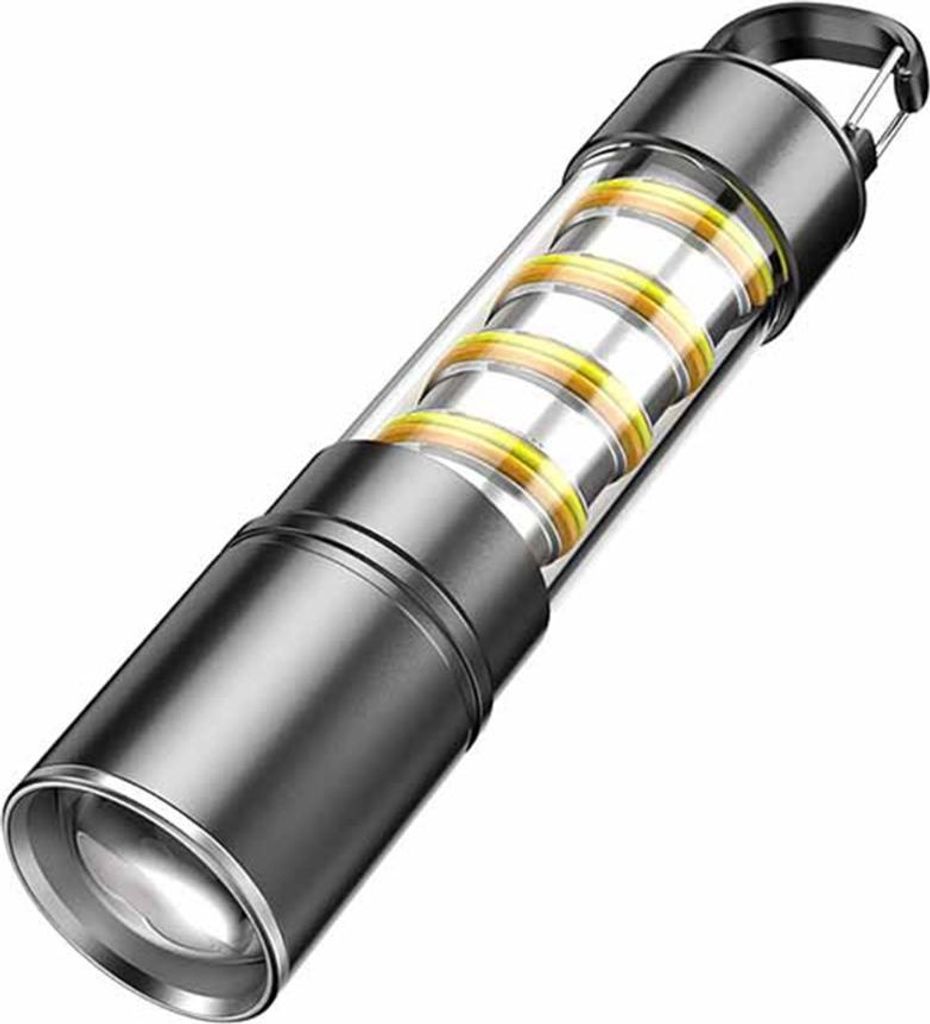 INF Wiederaufladbare LED Taschenlampe mit Type-C Kabel & 18650 Akku - Zoombar