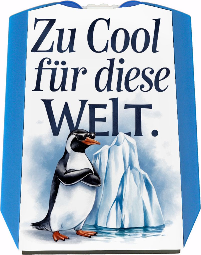 Zu cool für die Welt Pinguin mit Sonnenbrille Parkscheibe