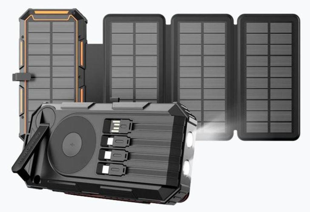 Siltcon® Powerbank Zonneenergie 20000 mAh - Solar Powerbank Productafbeelding 