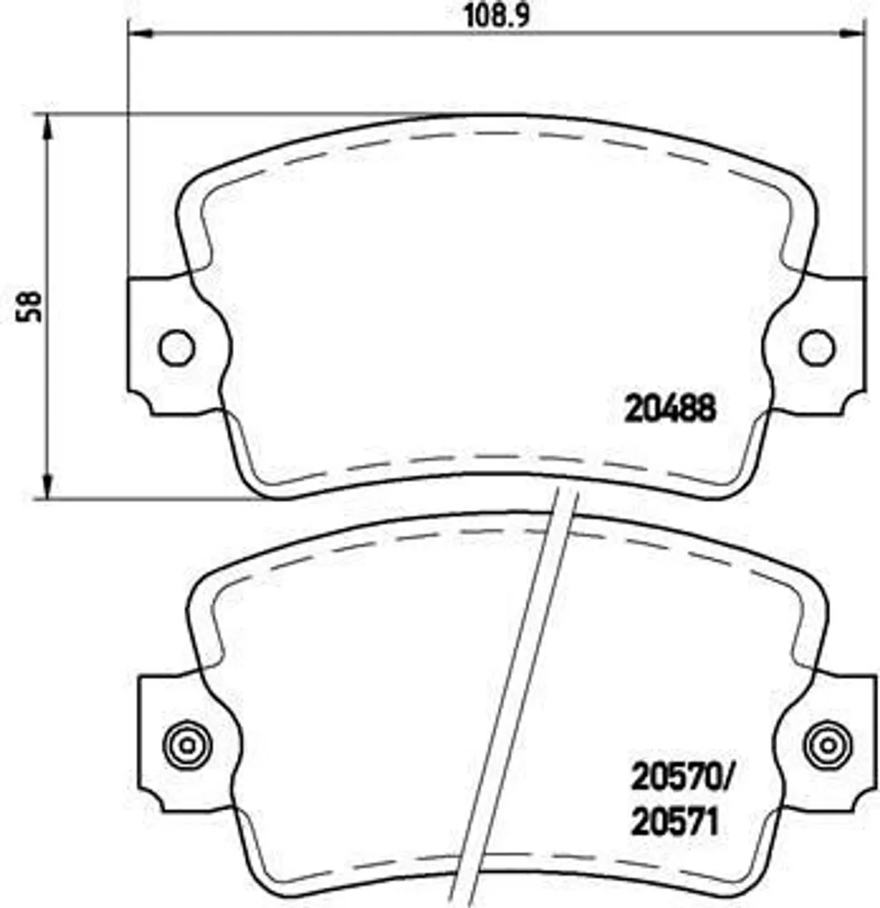 Plaquettes de Frein Avant Brembo P68007 pour Utilitaire Renault Trafic