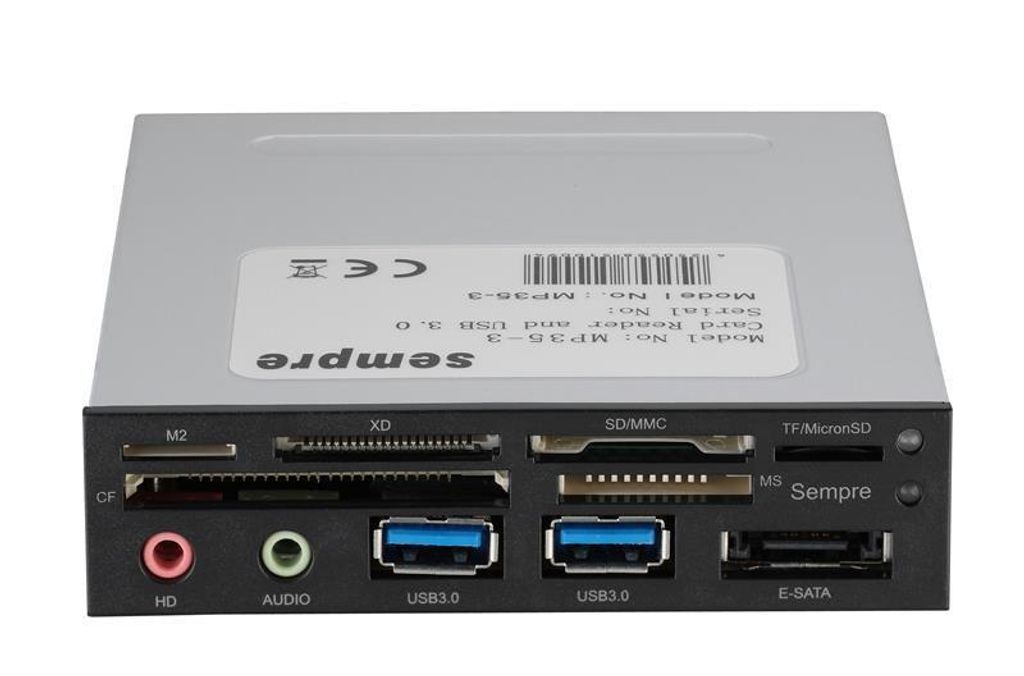 vždy MP35-3 3,5" MultiFrontpanel s 2x USB3.0, eSATA, HD Obrázek produktu 