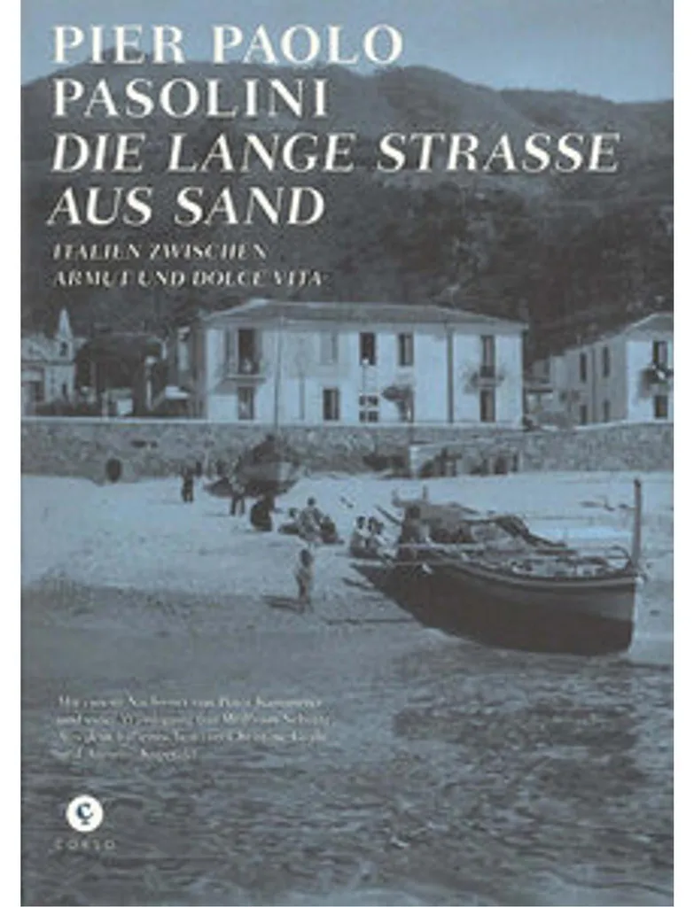 Die Lange Straße aus Sand - Paysage de Sable 3D avec Cadre Noir 25x15cm