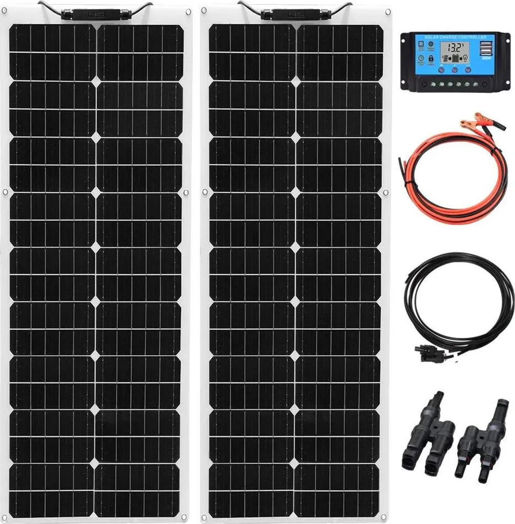 Panneau solaire camping-car et nautisme 24V 100W portable haute performance
