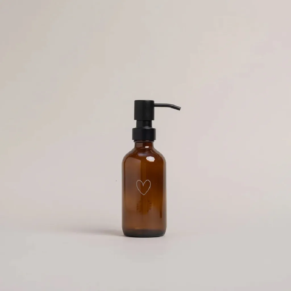 Dispenser Sapone Liquido Gufo Cuore 250ml - Per Bagno Bambini e Casa