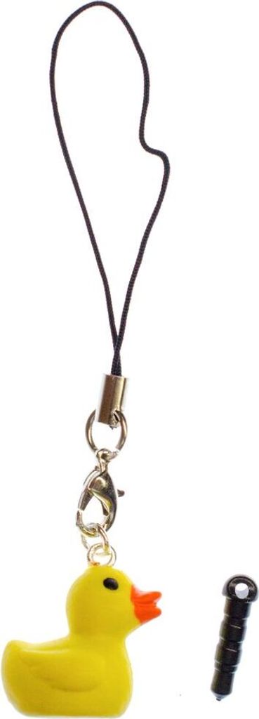 Entchen Handyanhänger Miniblings Handyschmuck Quietscheentchen Ente Gummi 2cm